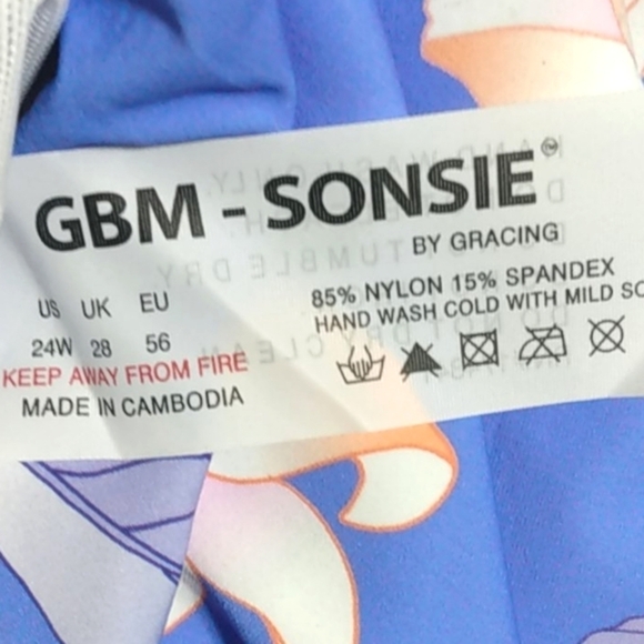 SONSIE BY GRACING LAVENDER CUT-OUT SWIMSUIT - Picture 9 of 9